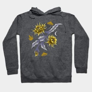 Queen of the Night - Grey / Yellow Hoodie